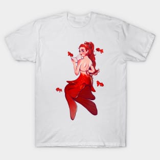 Goldfish Mermaid T-Shirt